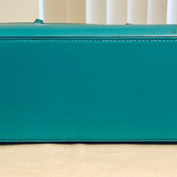 Kate Spade Stone Blue Leather Tote EUC - Picture 4 of 5